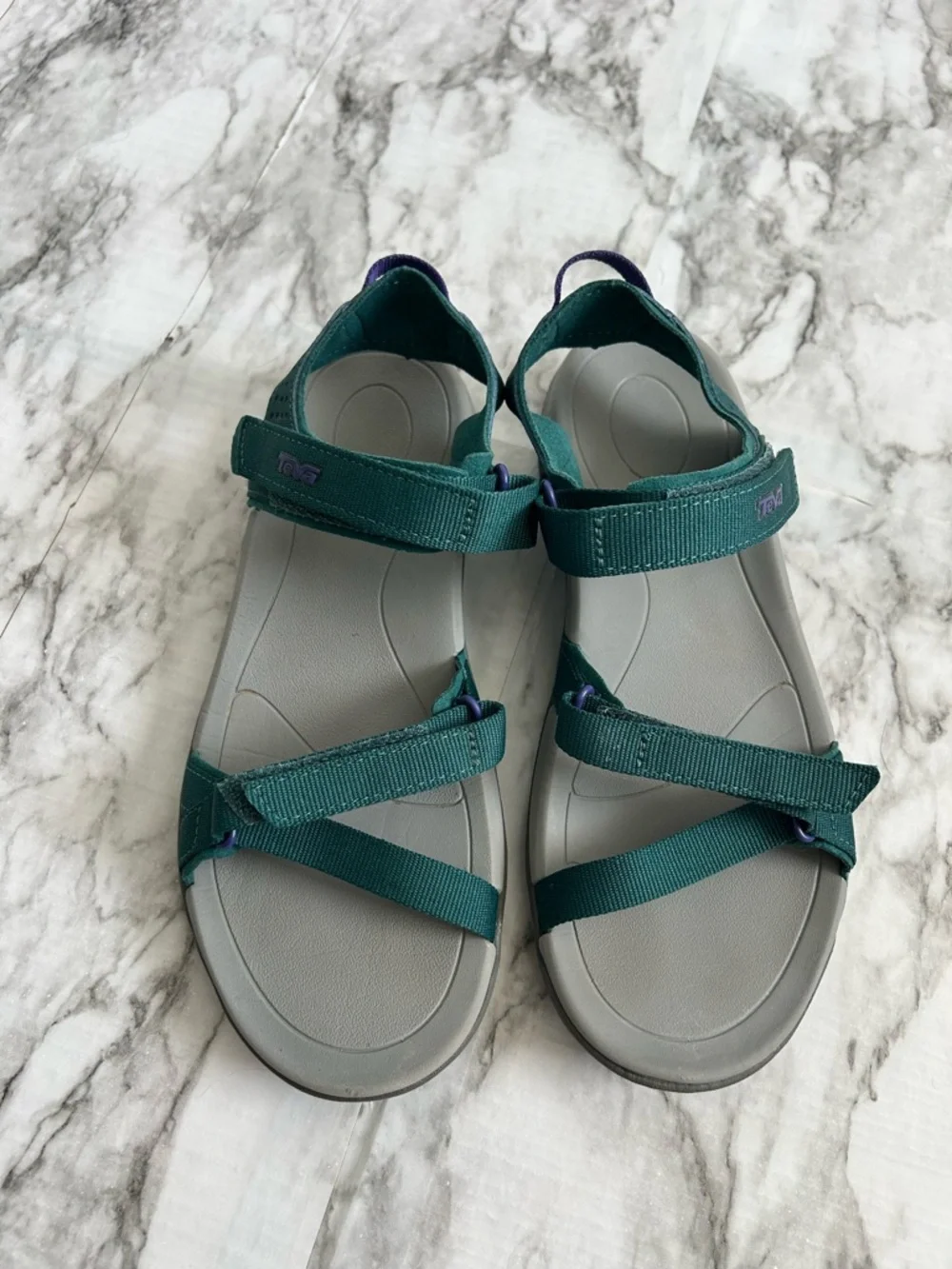 Teva | women’s size 7 “Verra” sandals hiking outdoor adventure teal and purple - Picture 2 of 8